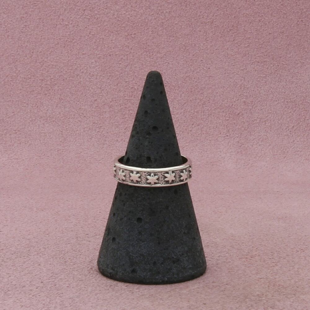 sterling silver celestial stars band ring size 6